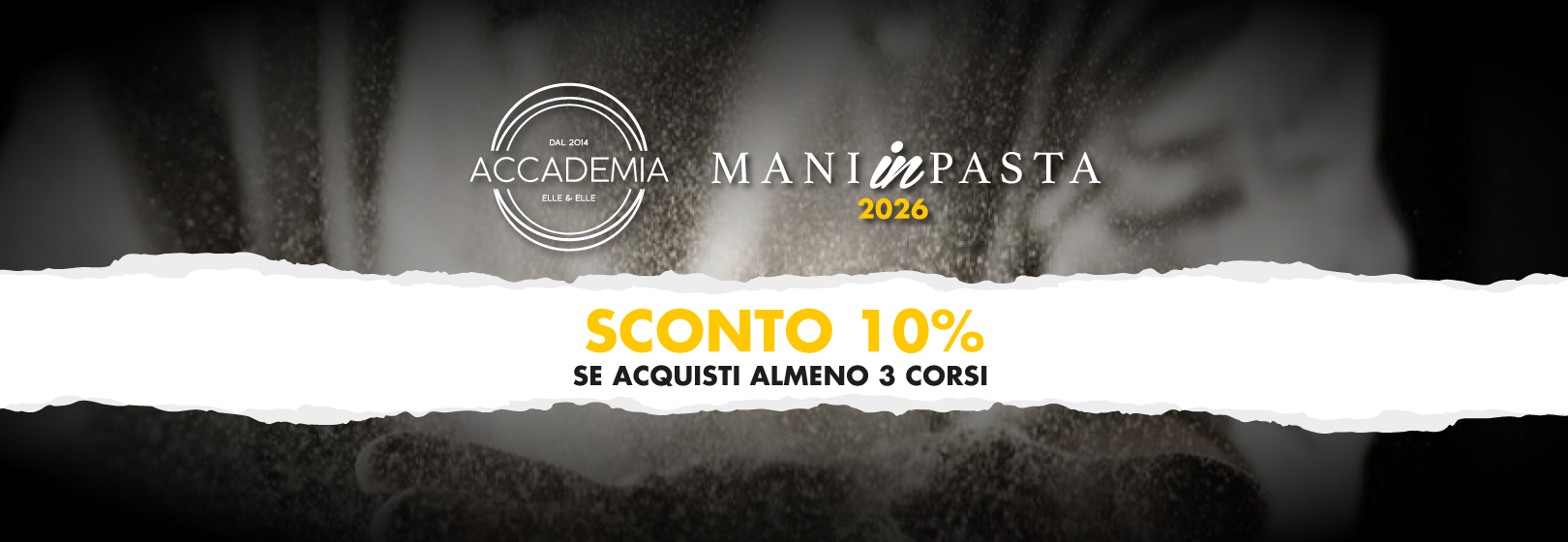 Slide Sconto corsi di formazione Accademia Elle&Elle 2026